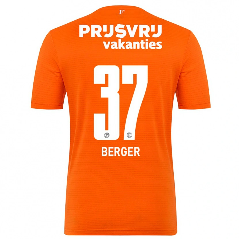 Danxen Męski Mannou Berger #37 Pomarańczowy Czarny Koszulka Bramkarska 2025/26
