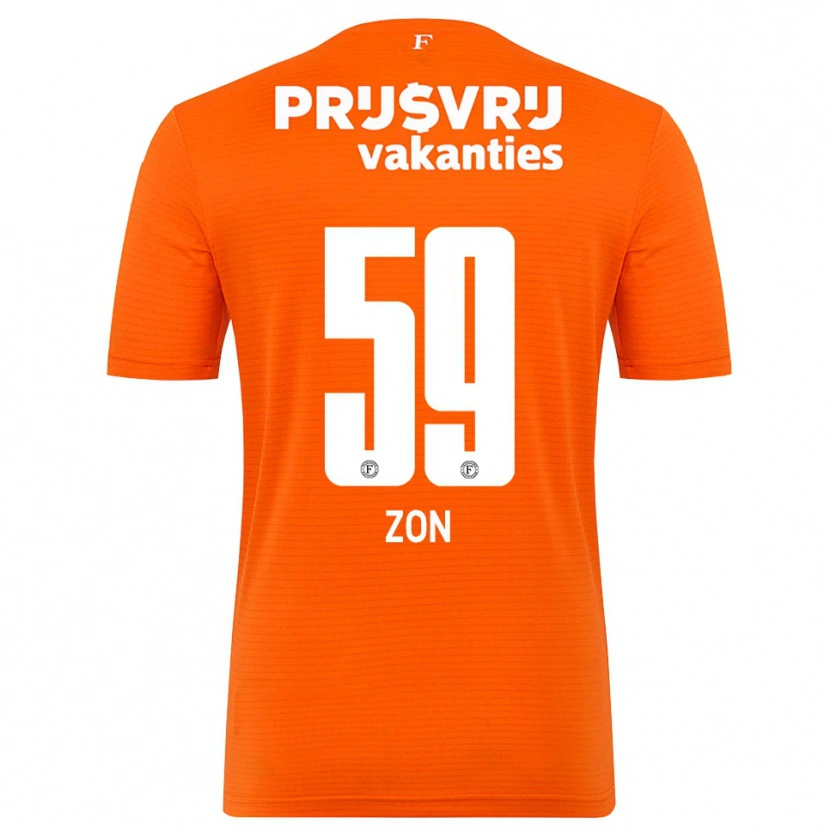 Danxen Męski Oier Zon #59 Pomarańczowy Czarny Koszulka Bramkarska 2025/26