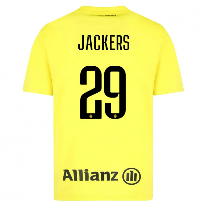 Danxen Męski Nordin Jackers #29 Żółty Czarny Koszulka Bramkarska 2025/26