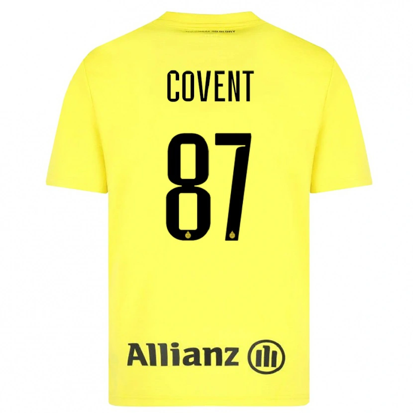 Danxen Męski Jorijn Covent #87 Żółty Czarny Koszulka Bramkarska 2025/26