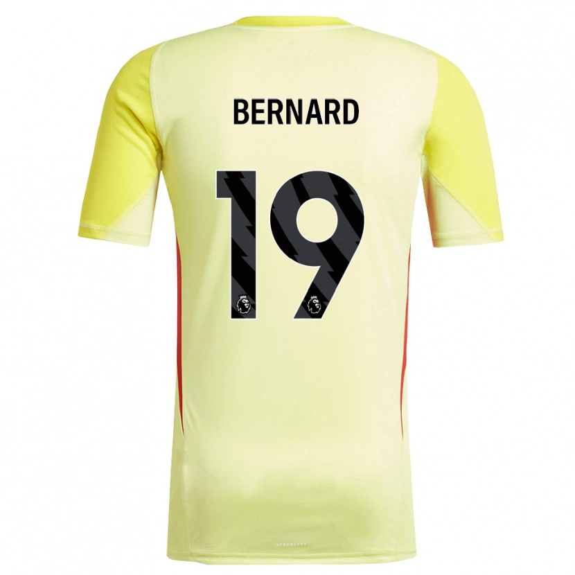 Danxen Męski DJ Bernard #19 Żółty Czerwony Koszulka Bramkarska 2025/26