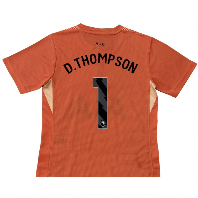 Danxen Męski Dylan Thompson #1 Pomarańczowy Czarny Koszulka Bramkarska 2025/26