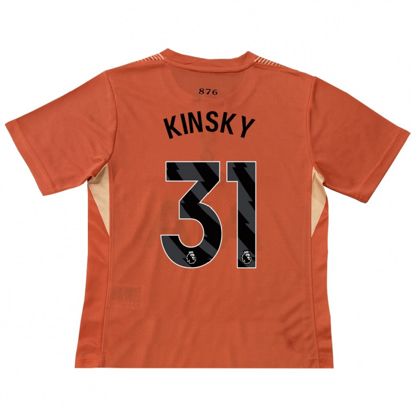 Danxen Męski Antonín Kinský #31 Pomarańczowy Czarny Koszulka Bramkarska 2025/26