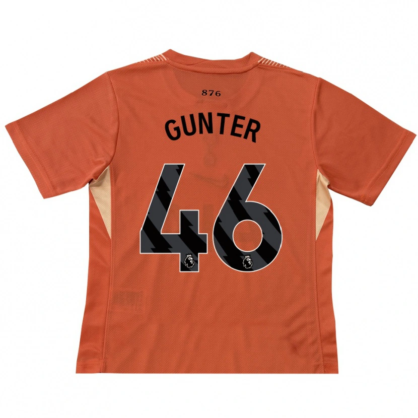 Danxen Męski Luca Gunter #46 Pomarańczowy Czarny Koszulka Bramkarska 2025/26