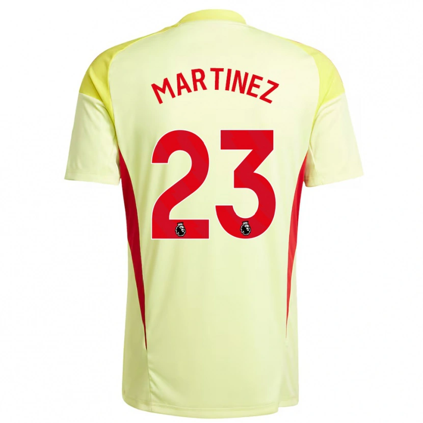 Danxen Męski Emiliano Martínez #23 Jasnożółty Koszulka Bramkarska 2025/26