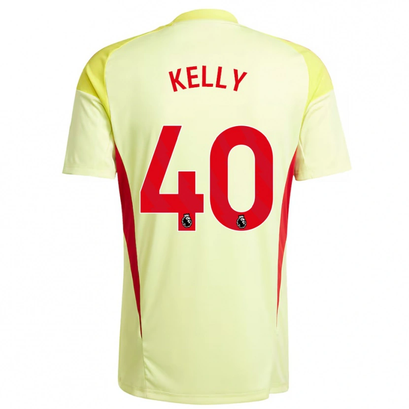 Danxen Męski Soffia Kelly #40 Jasnożółty Koszulka Bramkarska 2025/26
