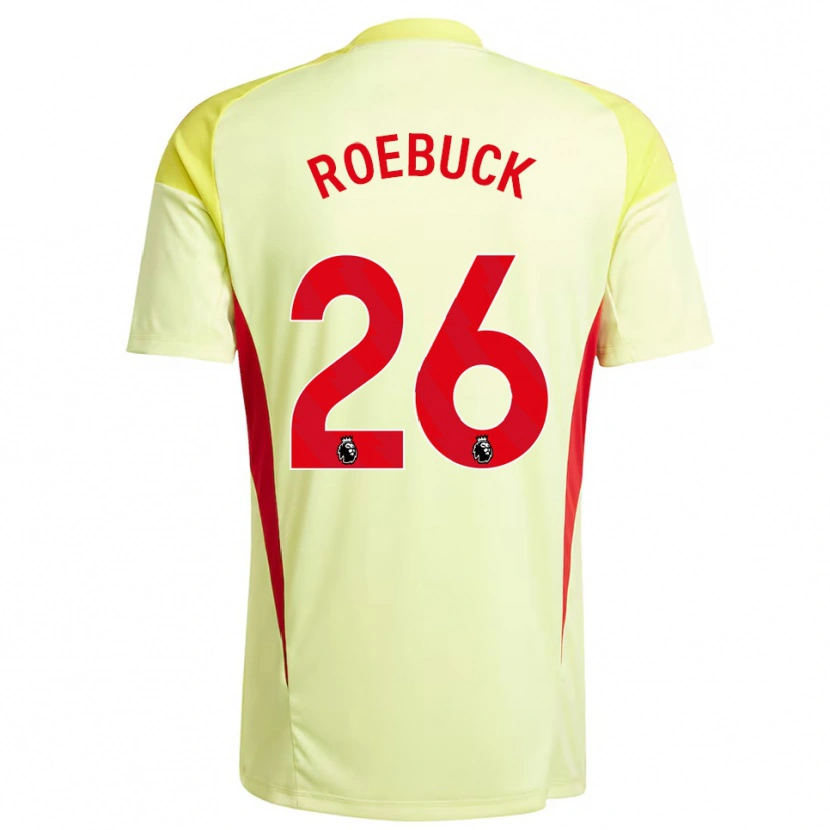 Danxen Męski Ellie Roebuck #26 Jasnożółty Koszulka Bramkarska 2025/26