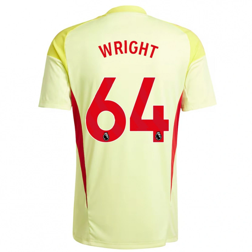 Danxen Męski James Wright #64 Jasnożółty Koszulka Bramkarska 2025/26