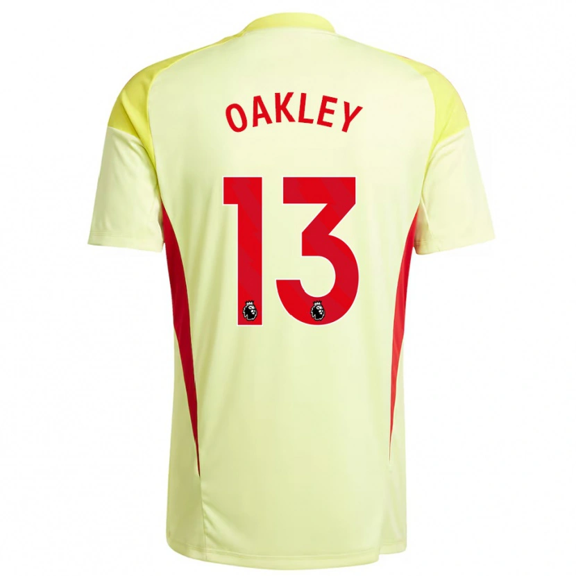 Danxen Męski Rhys Oakley #13 Jasnożółty Koszulka Bramkarska 2025/26