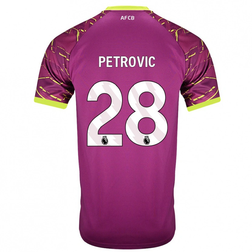 Danxen Męski Djordje Petrovic #28 Ciemna Magenta Koszulka Bramkarska 2025/26
