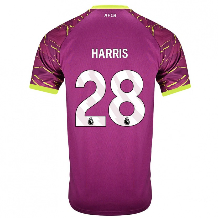 Danxen Męski Charlotte Harris #28 Ciemna Magenta Koszulka Bramkarska 2025/26