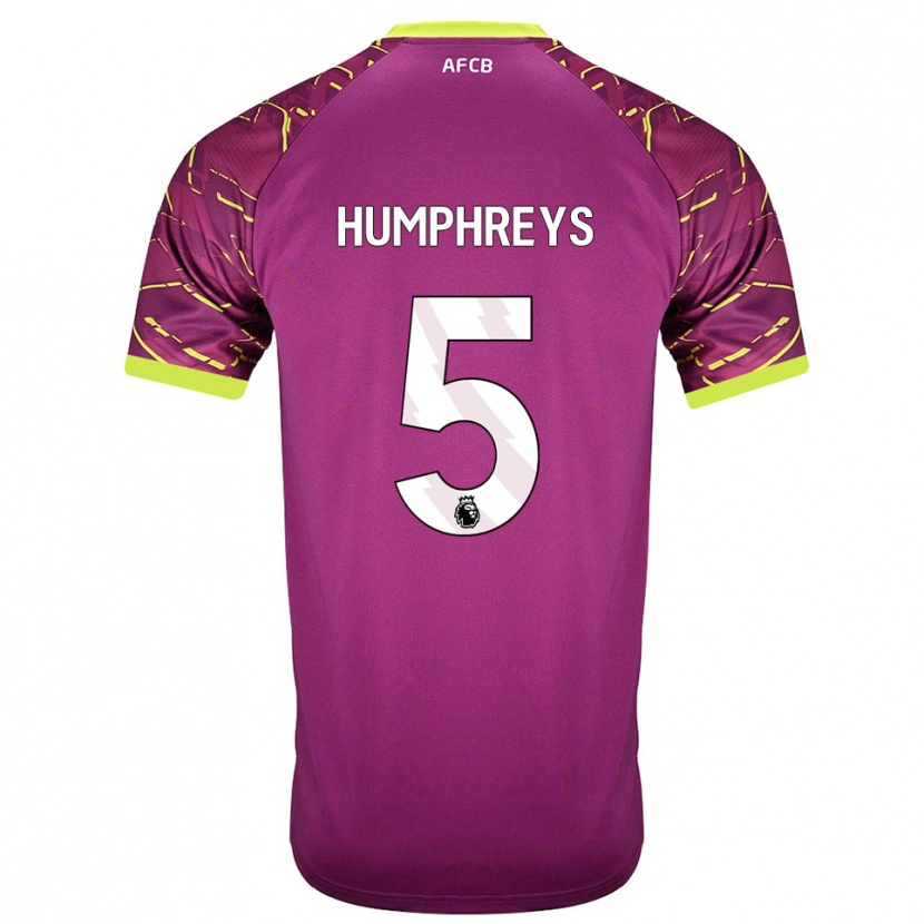 Danxen Męski Holly Humphreys #5 Ciemna Magenta Koszulka Bramkarska 2025/26
