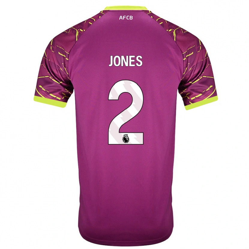 Danxen Męski Abby Jones #2 Ciemna Magenta Koszulka Bramkarska 2025/26