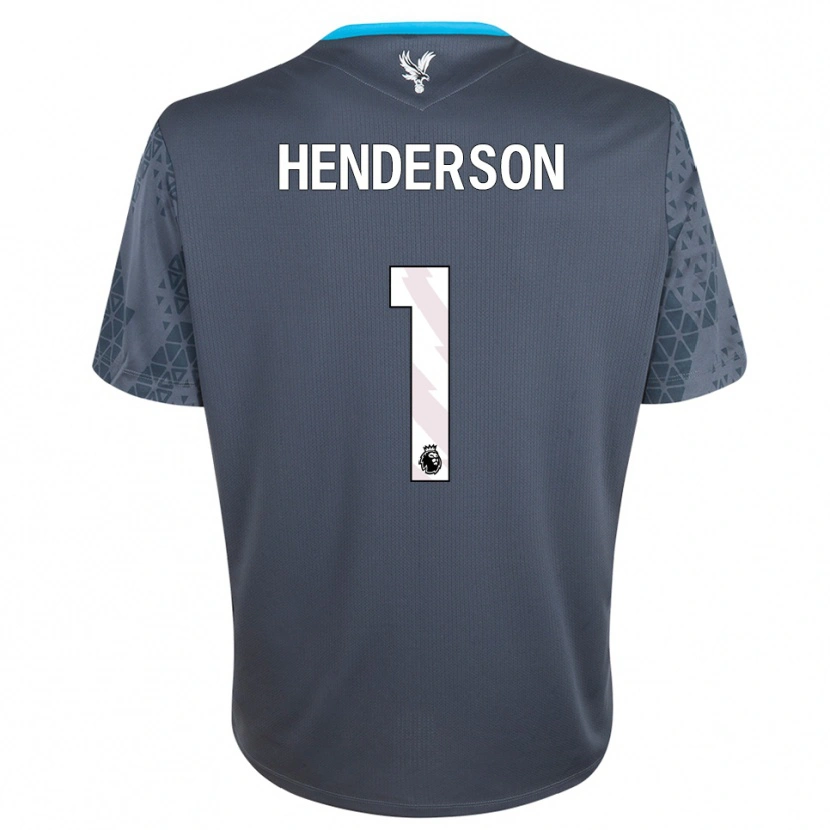 Danxen Męski Dean Henderson #1 Ciemnoszary Biały Koszulka Bramkarska 2025/26