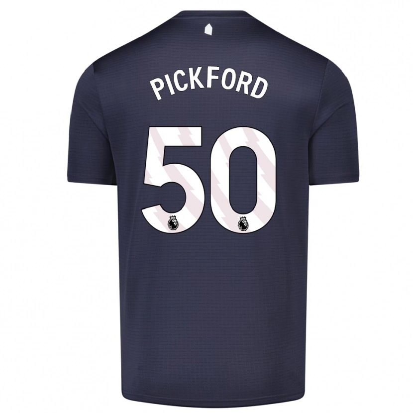 Danxen Męski George Pickford #50 Czarny Biały Koszulka Bramkarska 2025/26