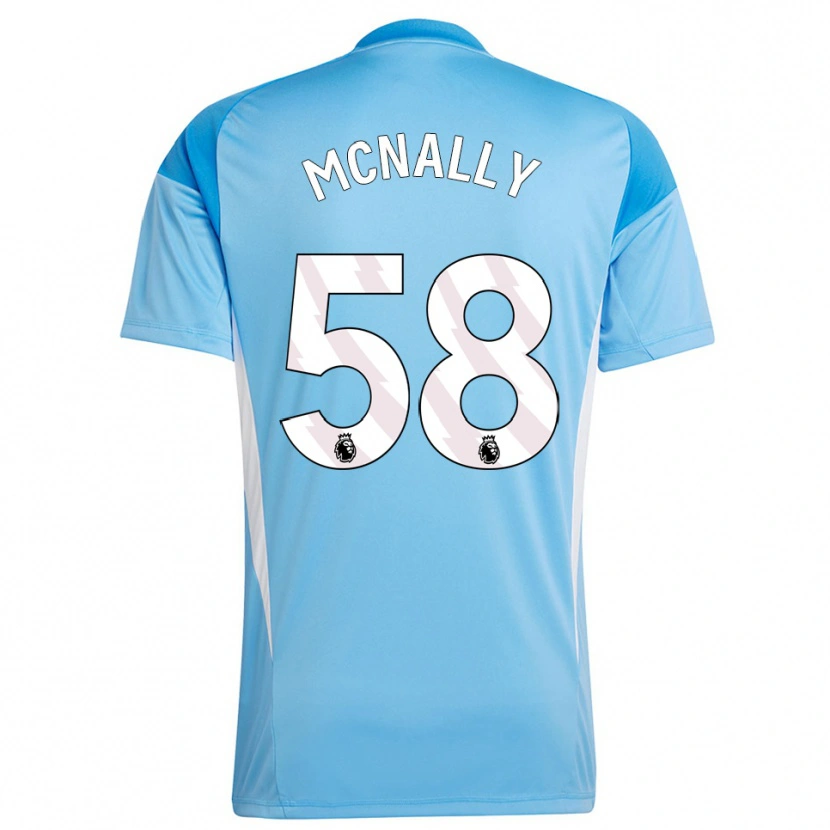 Danxen Męski Alfie McNally #58 Niebieski Biały Koszulka Bramkarska 2025/26