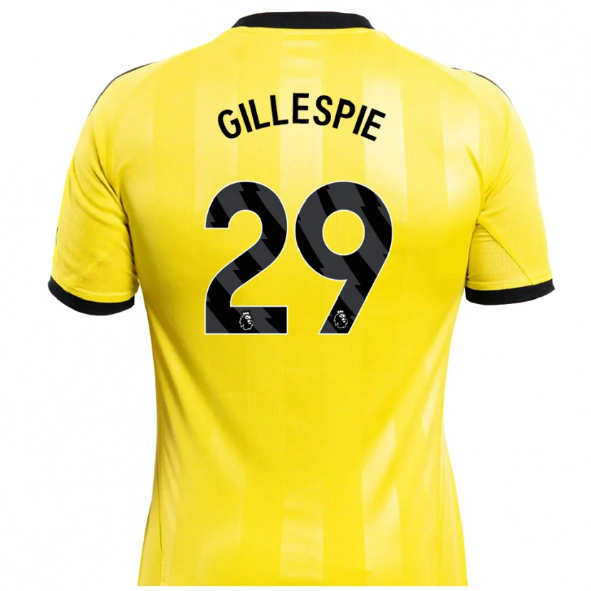 Danxen Męski Mark Gillespie #29 Żółty Czarny Koszulka Bramkarska 2025/26