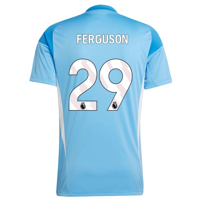 Danxen Męski Georgie Ferguson #29 Niebieski Biały Koszulka Bramkarska 2025/26