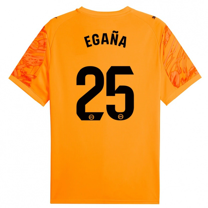 Danxen Męski Eider Egaña #25 Pomarańczowo Czarny Koszulka Bramkarska 2025/26