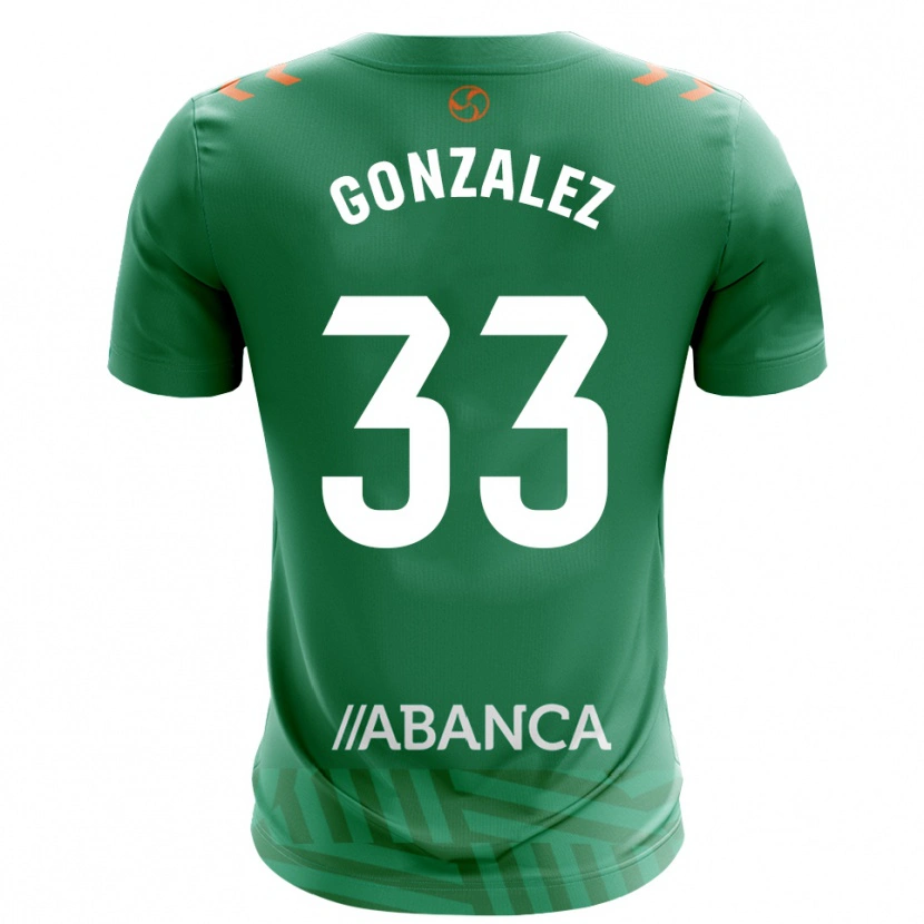 Danxen Męski Marcos González #33 Zielono Biały Koszulka Bramkarska 2025/26