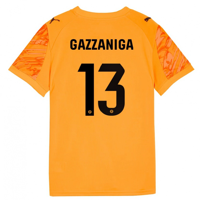 Danxen Męski Paulo Gazzaniga #13 Pomarańczowo Czarny Koszulka Bramkarska 2025/26