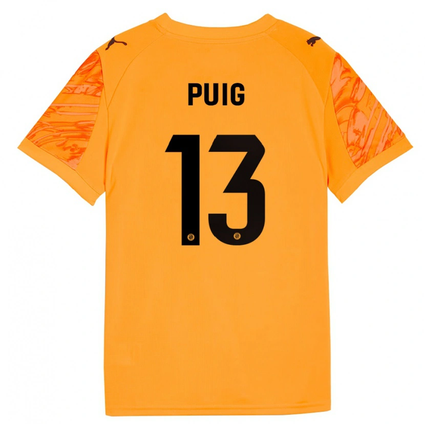Danxen Męski Sergi Puig #13 Pomarańczowo Czarny Koszulka Bramkarska 2025/26