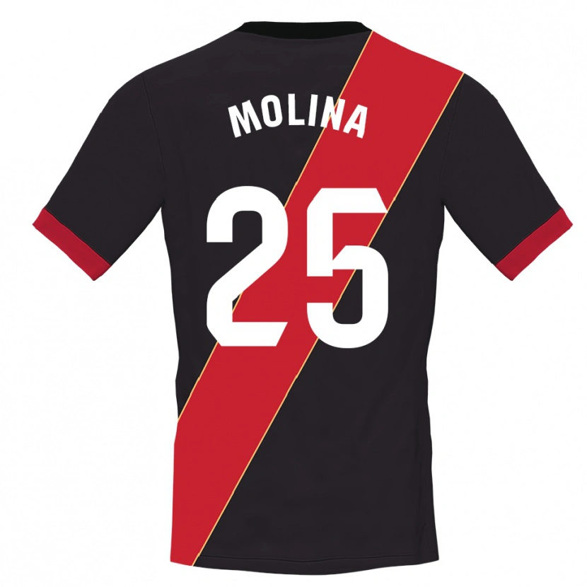 Danxen Męski Adrián Molina #25 Czarno Czerwony Koszulka Bramkarska 2025/26