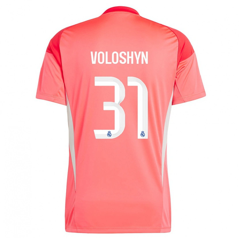 Danxen Męski Ilya Voloshyn #31 Pomarańczowo Czerwony Biały Koszulka Bramkarska 2025/26