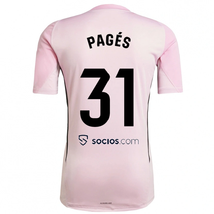 Danxen Męski Lukas Pagés #31 Różowo Czarny Koszulka Bramkarska 2025/26
