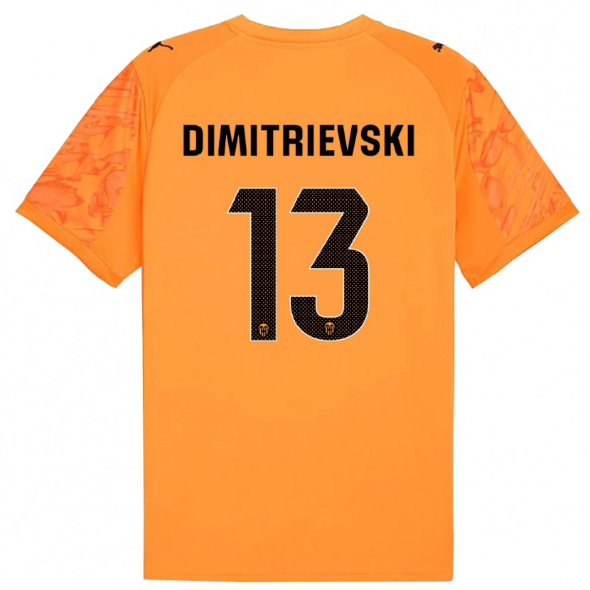 Danxen Męski Stole Dimitrievski #13 Pomarańczowo Czarny Koszulka Bramkarska 2025/26
