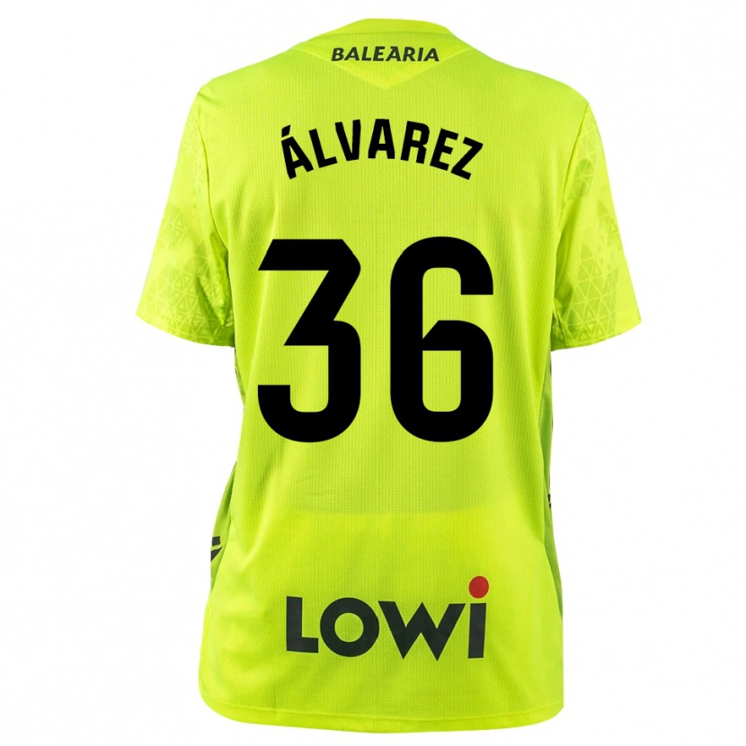 Danxen Męski Anna Álvarez #36 Fluorescencyjnie Zielono Czarny Koszulka Bramkarska 2025/26