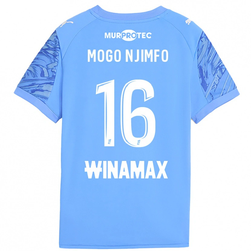 Danxen Męski Arthur Mogo Njimfo #16 Jasno Niebieski Biały Koszulka Bramkarska 2025/26