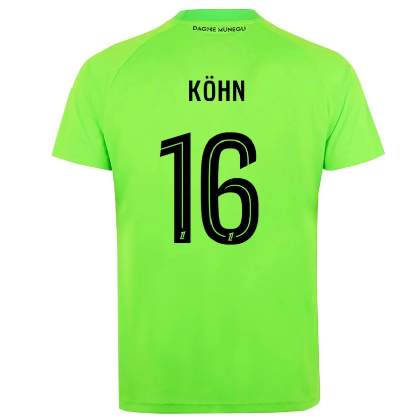 Danxen Męski Philipp Köhn #16 Zielono Czarny Koszulka Bramkarska 2025/26