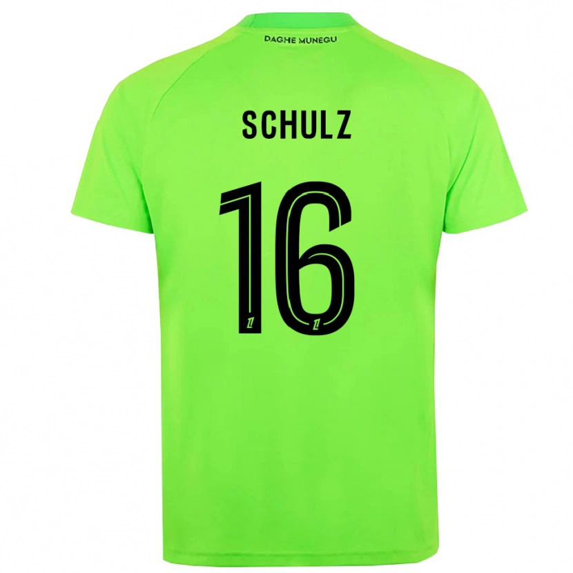 Danxen Męski Ethan Schulz #16 Zielono Czarny Koszulka Bramkarska 2025/26