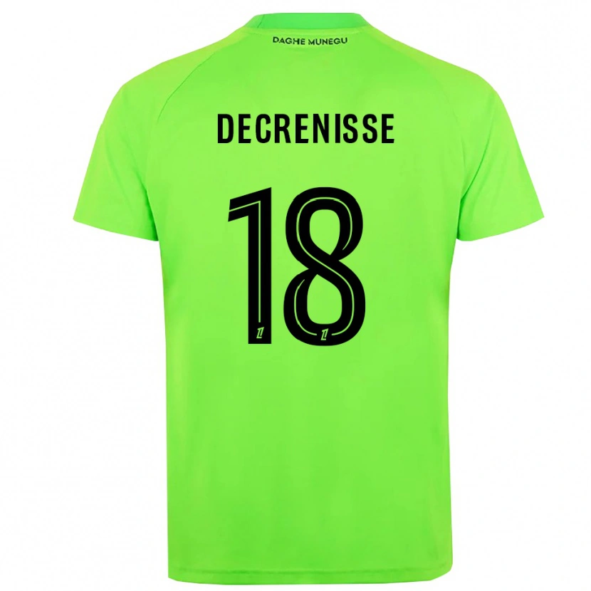 Danxen Męski Axel Decrenisse #18 Zielono Czarny Koszulka Bramkarska 2025/26