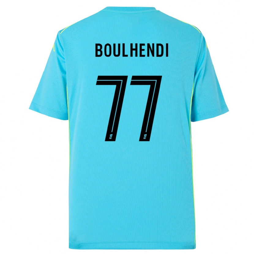 Danxen Męski Teddy Boulhendi #77 Błękitny Czarny Koszulka Bramkarska 2025/26