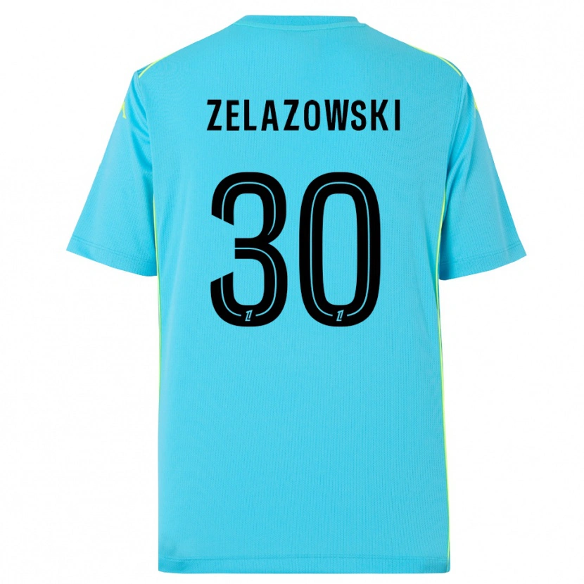 Danxen Męski Bartosz Zelazowski #30 Błękitny Czarny Koszulka Bramkarska 2025/26