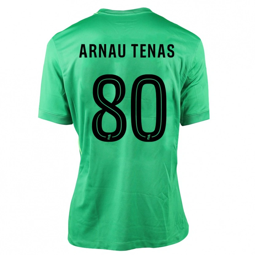 Danxen Męski Arnau Tenas #80 Zielono Czarny Koszulka Bramkarska 2025/26