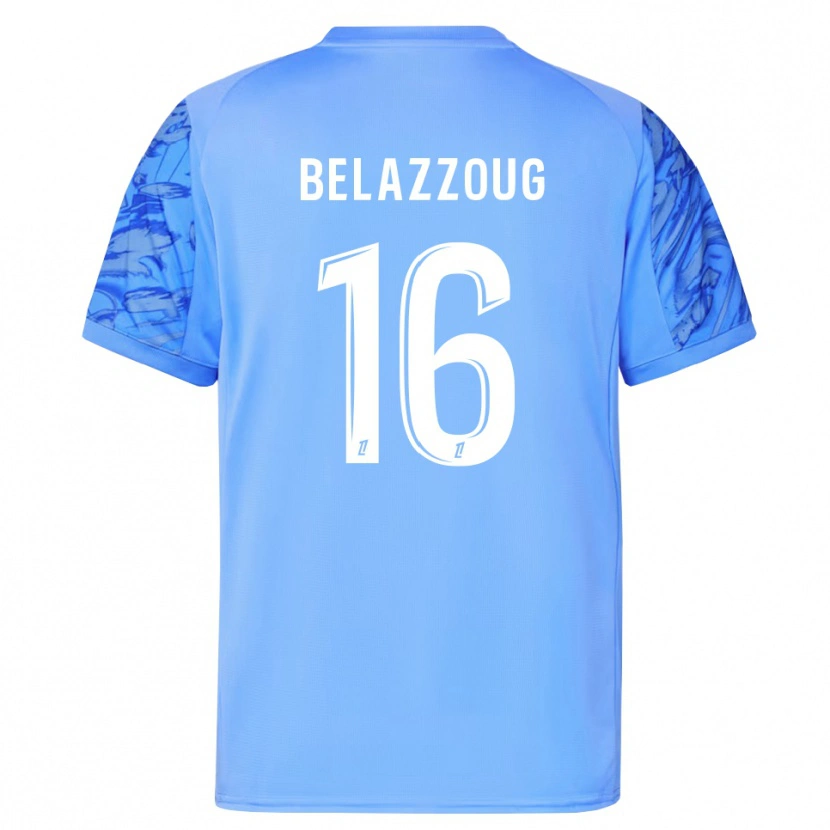 Danxen Męski Kilian Belazzoug #16 Niebiesko Biały Koszulka Bramkarska 2025/26