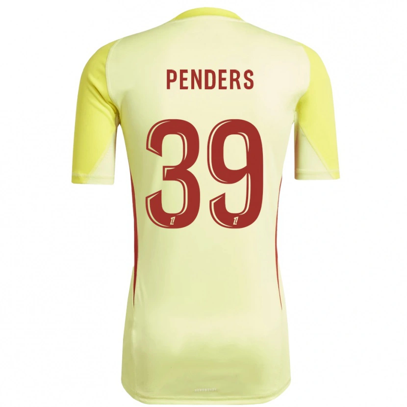 Danxen Męski Mike Penders #39 Jasno Żółto Czerwony Koszulka Bramkarska 2025/26