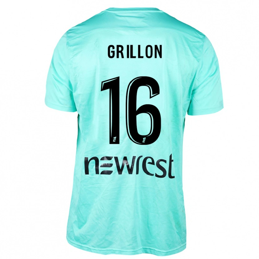Danxen Męski Gaëlle Grillon #16 Aqua Czarny Koszulka Bramkarska 2025/26