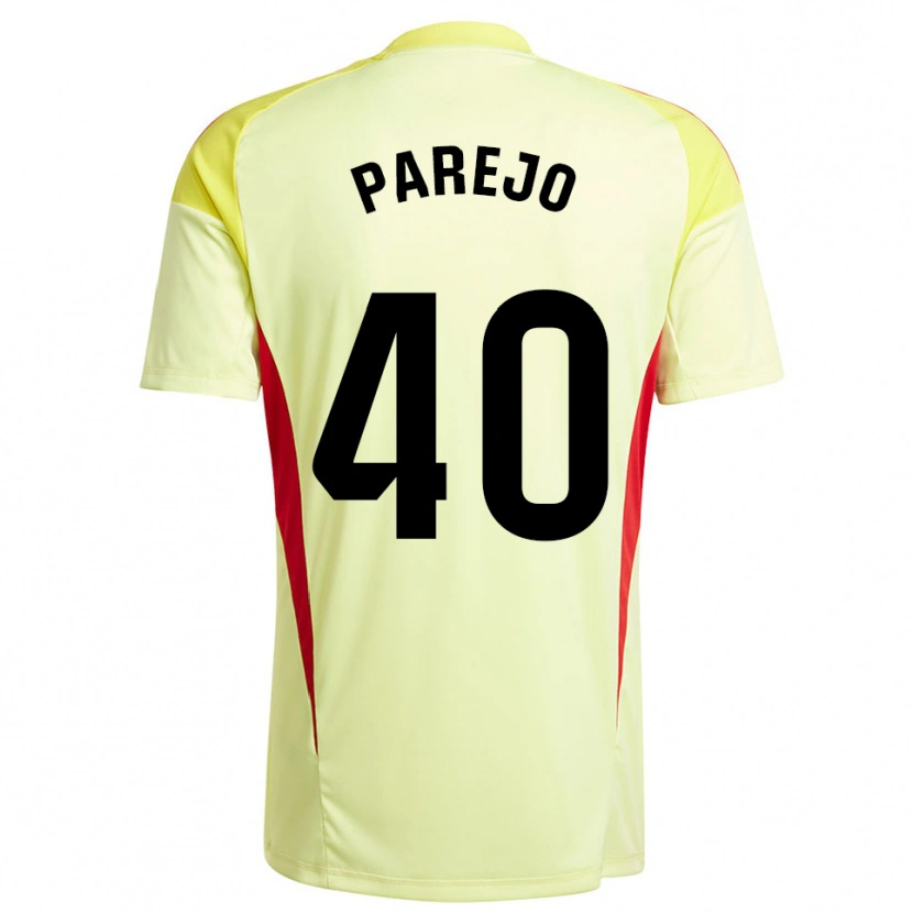 Danxen Męski Jesús Parejo #40 Jasno Żółto Czarny Koszulka Bramkarska 2025/26