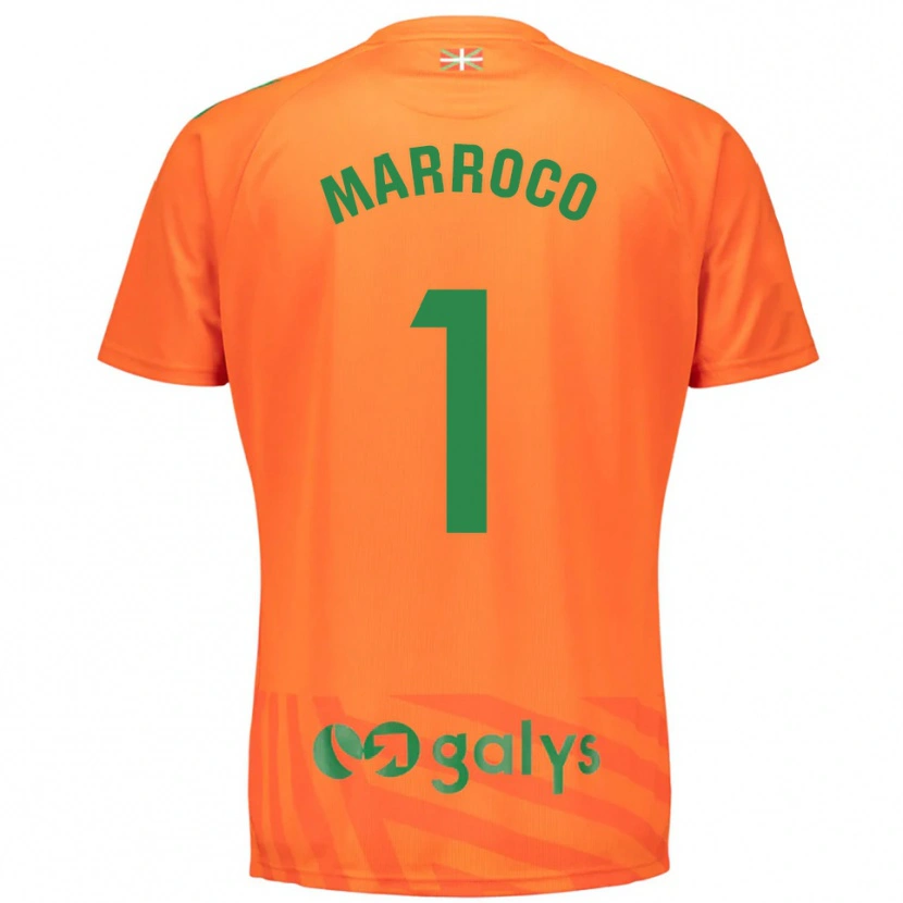 Danxen Męski Marc Marroco #1 Pomarańczowo Zielony Koszulka Bramkarska 2025/26