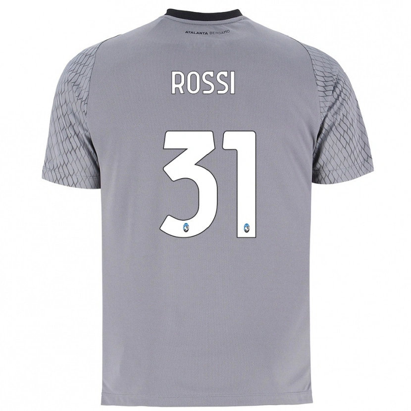 Danxen Męski Francesco Rossi #31 Szary Niebieski Czerwony Koszulka Bramkarska 2025/26