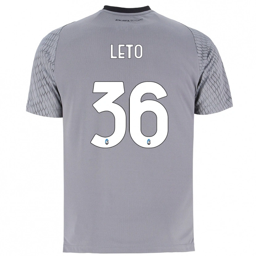 Danxen Męski Manuel Leto #36 Szary Niebieski Czerwony Koszulka Bramkarska 2025/26