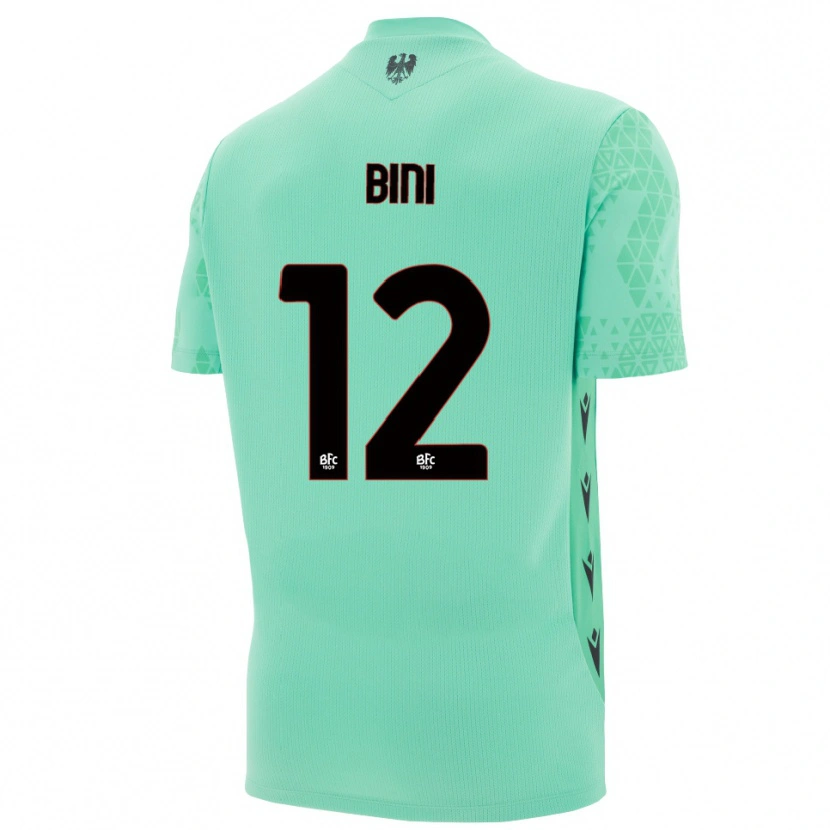 Danxen Męski Cesare Bini #12 Miętowy Niebieski Czarny Koszulka Bramkarska 2025/26