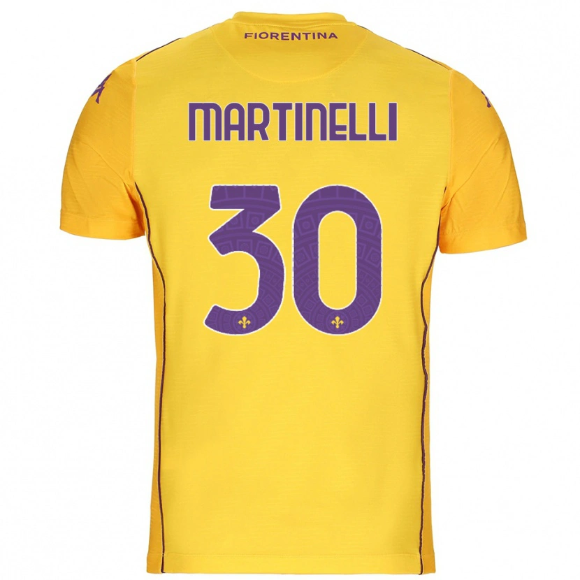 Danxen Męski Tommaso Martinelli #30 Pomarańczowy Żółty Fioletowy Koszulka Bramkarska 2025/26