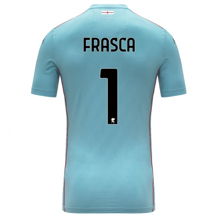 Danxen Męski Andrea Frasca #1 Niebieski Szary Koszulka Bramkarska 2025/26