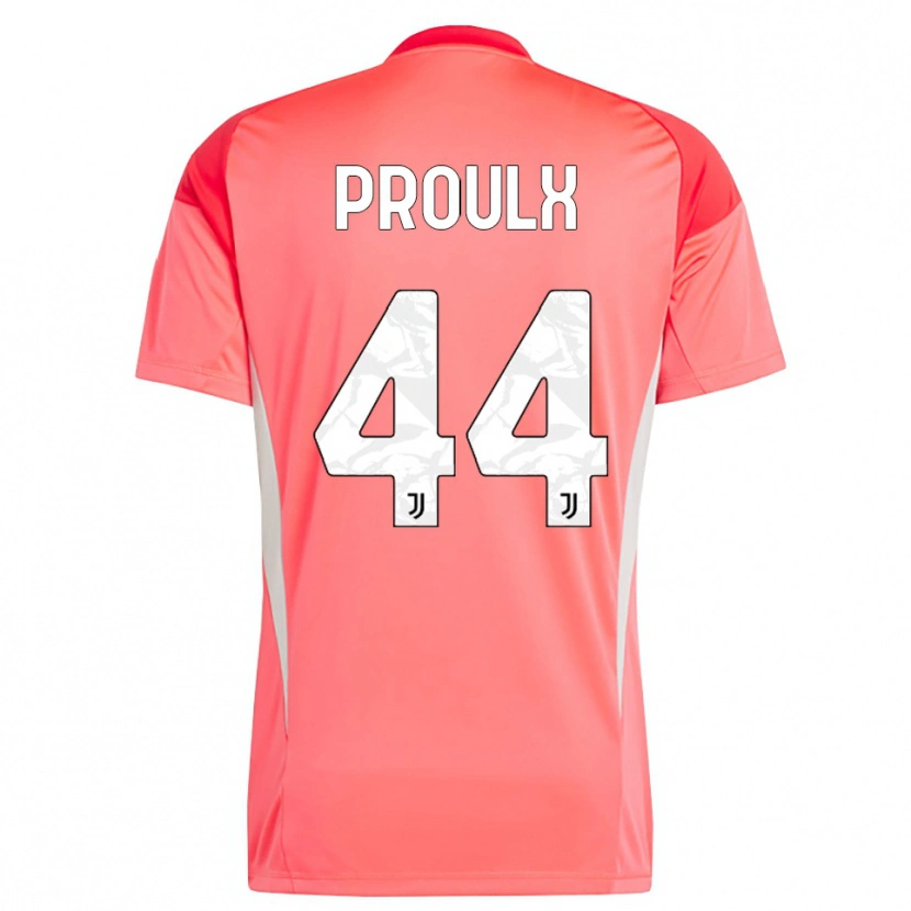 Danxen Męski Lysianne Proulx #44 Czerwony Pomarańczowy Koszulka Bramkarska 2025/26