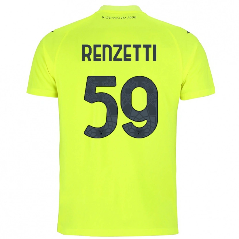 Danxen Męski Davide Renzetti #59 Fluorescencyjny Zielony Koszulka Bramkarska 2025/26
